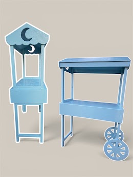 Blue Dessert Cart Rental Only $200 (travel fee may apply outside service area)